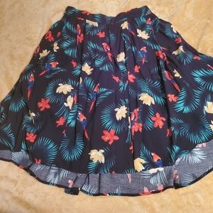 Retro-style Tropical Skirt